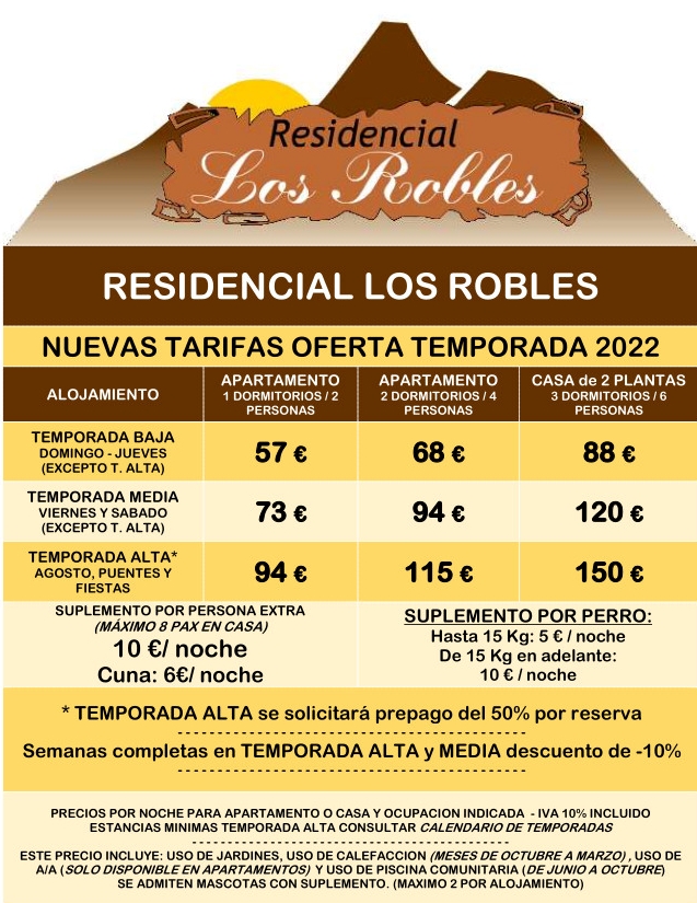 Los Robles las casas - La Iruela Arroyo frio 